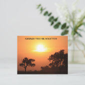 カンザスツリーシルエット ポストカード (スタンド正面)