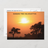 カンザスツリーシルエット ポストカード (正面/裏面)