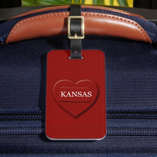 カンザスハートマップデザインラゲージタグ ラゲッジタグ (正面インサイチュ2)