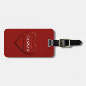 カンザスハートマップデザインラゲージタグ ラゲッジタグ (正面横)