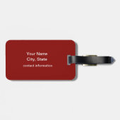 カンザスハートマップデザインラゲージタグ ラゲッジタグ (裏面横)