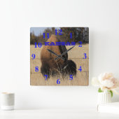 カンザスバッファロースクエアウォールクロック スクエア壁時計 (ホーム)