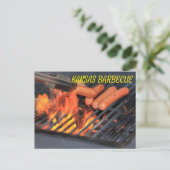 カンザスバーベキューポストカード。 ポストカード (スタンド正面)