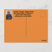 カンザスパワーラインサンセットシルエットポストカード ポストカード (裏面)