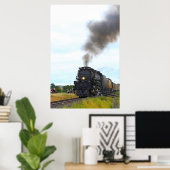 カンザスビッグボーイ4014煙と蒸気 ポスター (ホームオフィス)