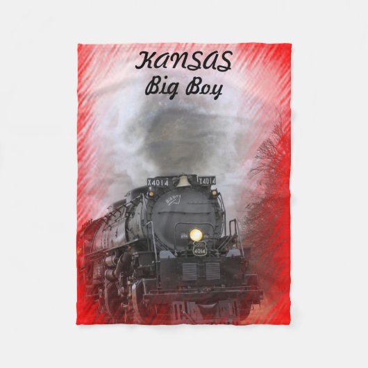 カンザスビッグボーイ フリースブランケット (正面)