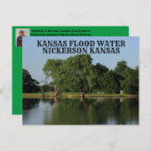 カンザスフラッドウォーターNickersonカンザスポストカード ポストカード (正面/裏面)