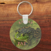 カンザスブルカエルのキーチェーン キーホルダー (正面)