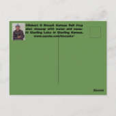 カンザスブルフロッグがPOST CARDをクローズアップ ポストカード (裏面)