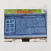 カンザスプエブロフロアサインポストカード ポストカード (正面)