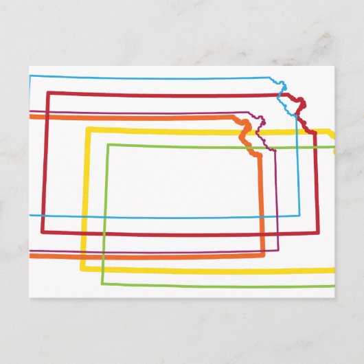 カンザスプライドぼやけ ポストカード (正面)