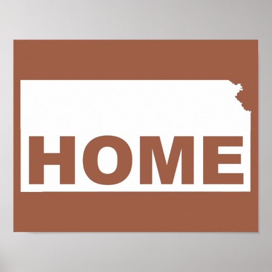 カンザスホーム遠くに州ポスター看板 ポスター (正面)