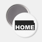 カンザスホーム遠くにfrom州冷蔵庫用マグネット マグネット (正面/裏面)