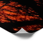 カンザスポスターのオレンジ色の早い日の出 ポスター (角)