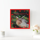 カンザスマラードの四角い壁掛け時計 スクエア壁時計 (ホーム)