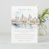 カンザスミニマルシティミズーリ水の色結婚の値 サンキューカード (スタンド正面)