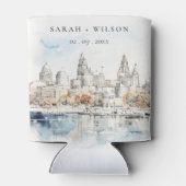 カンザスミニマルシティミズーリ水の色結婚の値 缶クーラー (裏面)