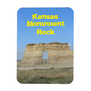 カンザスモニュメントロックスクエアマグネット マグネット