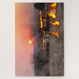 カンザスランチャーが消防線をチェック ジグソーパズル