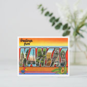 カンザスヴィンテージ旅行からの挨拶 ポストカード (スタンド正面)