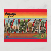カンザスヴィンテージ旅行はがき ポストカード (正面)