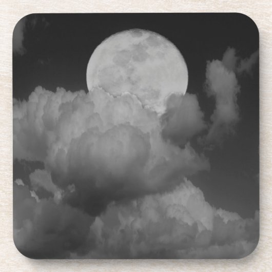 カンザス上空の月と雲 コースター (正面)