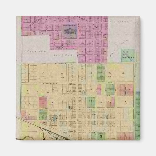 カンザス優れた州ライス郡市 マグネット (正面)