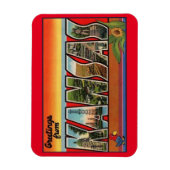 カンザス冷蔵庫磁石 – ヴィンテージ旅行 マグネット (縦)