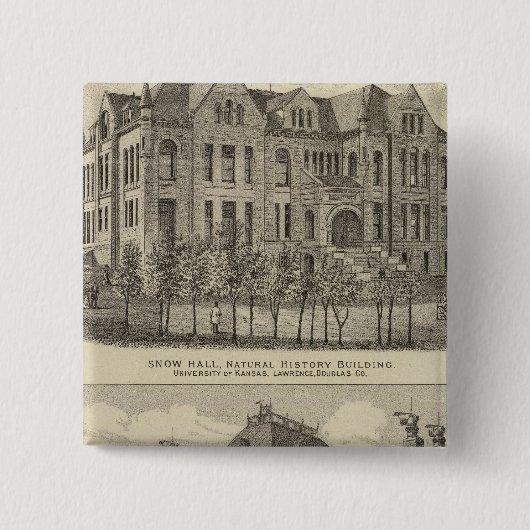 カンザス大学 缶バッジ (正面)