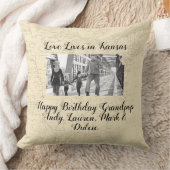 カンザス州に住む古い地図州の形をした写真 クッション (ブランケット)