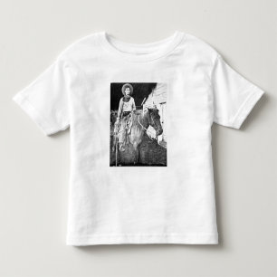 カンザス州のアメリカのカウボーイ、c.1880(写真はB/W) トドラーTシャツ