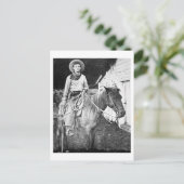 カンザス州のアメリカのカウボーイ、c.1880（写真はB/W） ポストカード (スタンド正面)