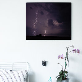 カンザス州のダブル稲妻スト キャンバスプリント