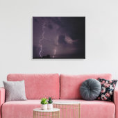 カンザス州のダブル稲妻スト キャンバスプリント (インサイチュ (リビング))