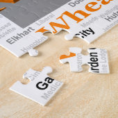 カンザス州のプライドの地図 ジグソーパズル (側面)