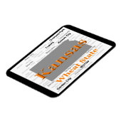 カンザス州のプライドの地図 マグネット (左側)