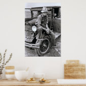 カンザス州の一過性の農場労働者1935 ポスター (キッチン)