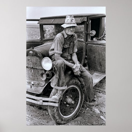 カンザス州の一過性の農場労働者1935 ポスター (正面)