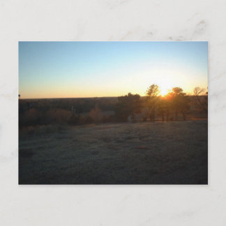 カンザス州の夕日 ポストカード