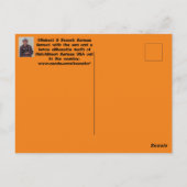 カンザス州の夕焼けと農場のフェンス ポストカード (裏面)