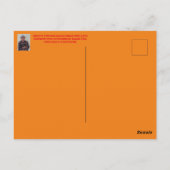 カンザス州の夕焼けの木のシルエット ポストカード (裏面)