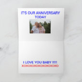 カンザス州の夕焼け結婚記念日 カード (内部)