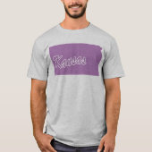 カンザス州の形のTシャツ Tシャツ (正面)