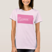 カンザス州の形のTシャツ Tシャツ (正面)