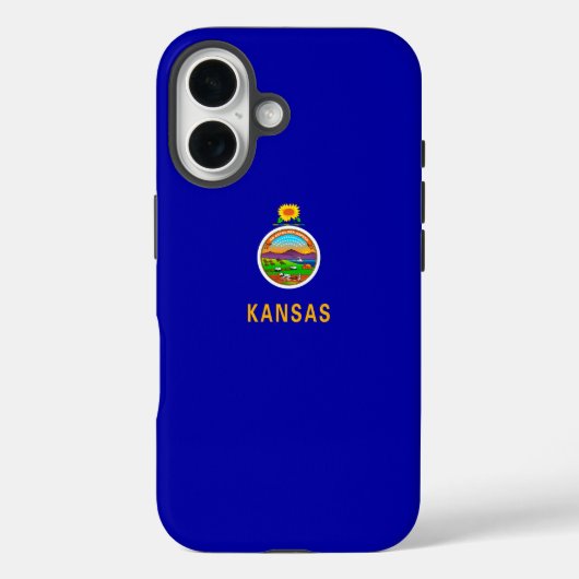 カンザス州の旗のデザイン Case-Mate iPhoneケース (裏面)