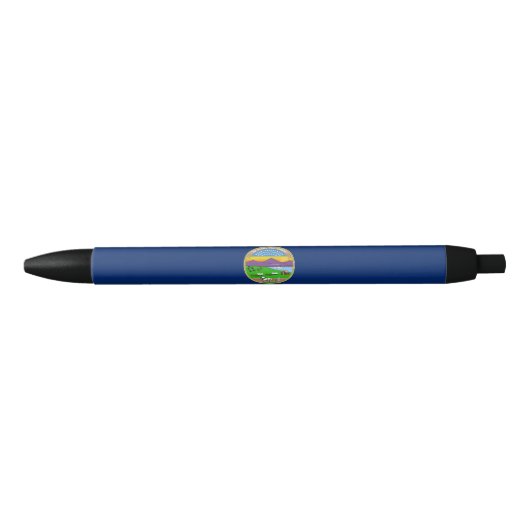 カンザス州の旗 青ボールペン (正面)