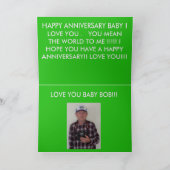 カンザス州の紅葉の記念日カード カード (内部)