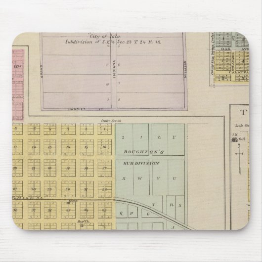 カンザス州イオラトーランスケロッグ マウスパッド (正面)