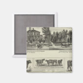 カンザス州ウィチタのレジデンシズ&ストックファーム マグネット (正面/裏面)