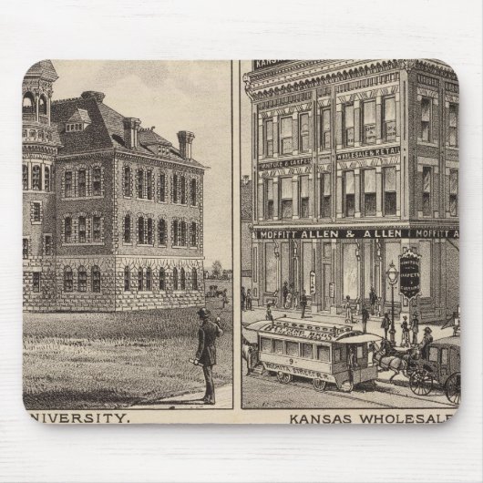 カンザス州ウィチタ大学 マウスパッド (正面)
